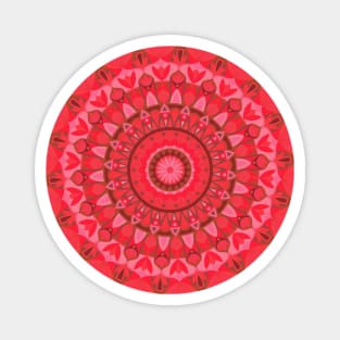 Color Wheel - Red Base Mandala Magnet